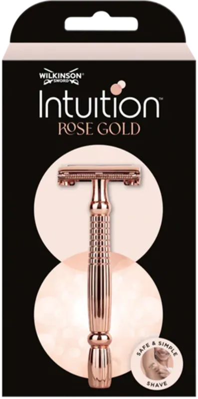 Intuition Rose Gold Rasierhobel mit 10 Klingen Beliebt