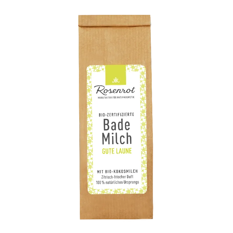 Preisreduziert Rosenrot Naturkosmetik Bademilch Gute Laune – 150g