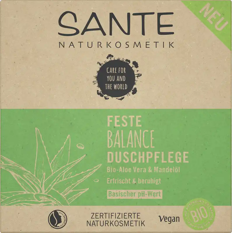 Aktuell Sante Feste Balance Duschpflege Bio-Aloe Vera & Mandelöl 80g