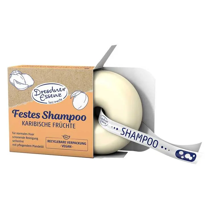 DE Festes Shampoo karibische Früchte, 65 g Kracherpreis