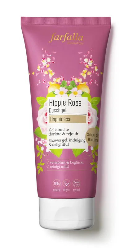 Limited Edition farfalla Hippie rose Happiness, Duschgel 200ml