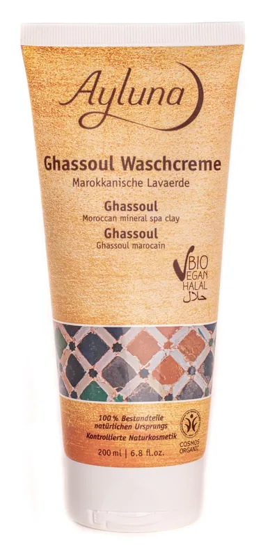 Begrenztes Angebot Ayluna Ghassoul Waschcreme – Marokkanische Lavaerde 6 x 200ml