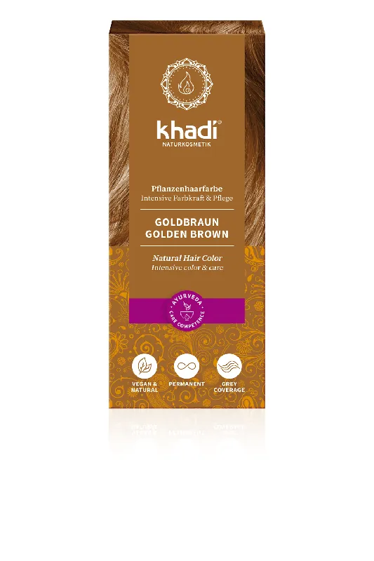 khadi Naturprodukte khadi Pflanzenhaarfarbe Goldbraun 100g Letzte Chance