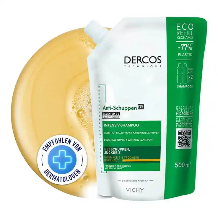 Kracherpreis Vichy Dercos Anti-Schuppen Shampoo trockene Kopfhaut , 500 ml