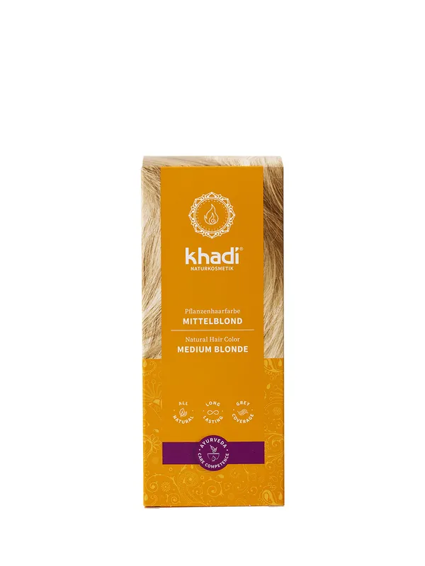 khadi Naturprodukte khadi Pflanzenhaarfarbe Mittelblond 100g Kostenfreie Lieferung