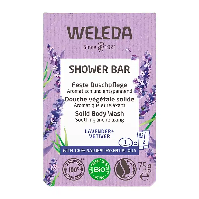 Shower Bar feste Duschpflege Lavender und Vetiver, 75g Exklusiv