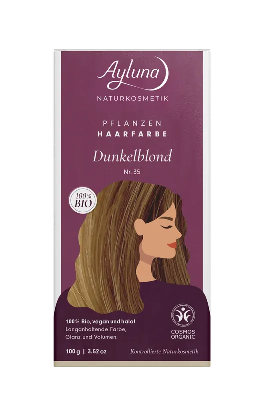 Sichere Zahlung Ayluna Pflanzenhaarfarbe Nr. 35 Dunkelblond 100g
