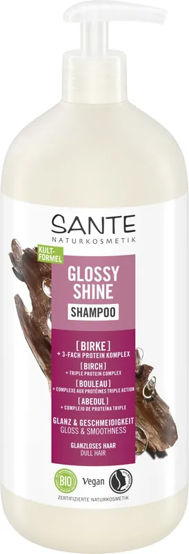 Sante GLOSSY SHINE Shampoo Birke + 3-Fach Protein Komplex 950ml Im Trend