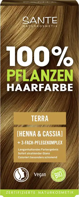 Wochenendangebot Sante 100% Pflanzenhaarfarbe mit 3-Fach Pflegekomplex TERRA 04 100g