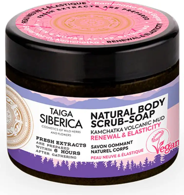 Taiga Natural Body Scrub-Soap Renewal & Elasticity Top-Qualität