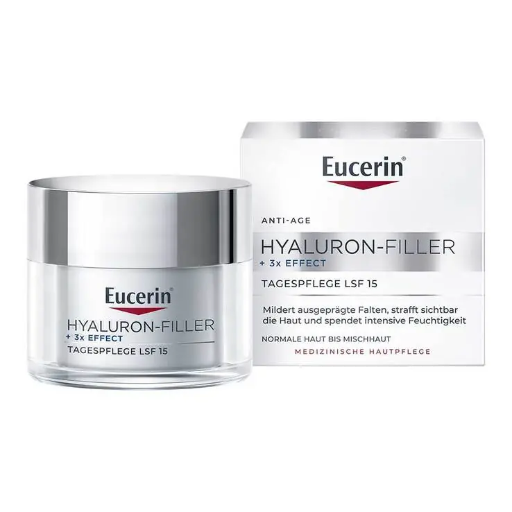 Eucerin Hyaluron-Filler Tagescreme für normale und Mischhaut Tiegel LSF 15, 50 ml Top-Angebot