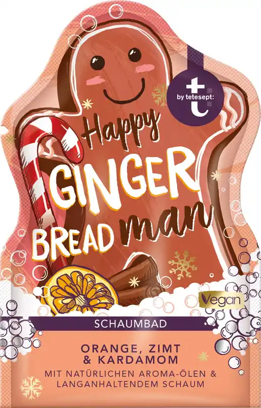 Super-Preis Happy Ginger Bread Man Schaumbad