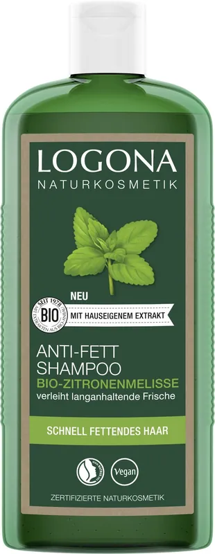 Expressversand Logona Anti-Fett Shampoo Bio-Zitronenmelisse 250ml