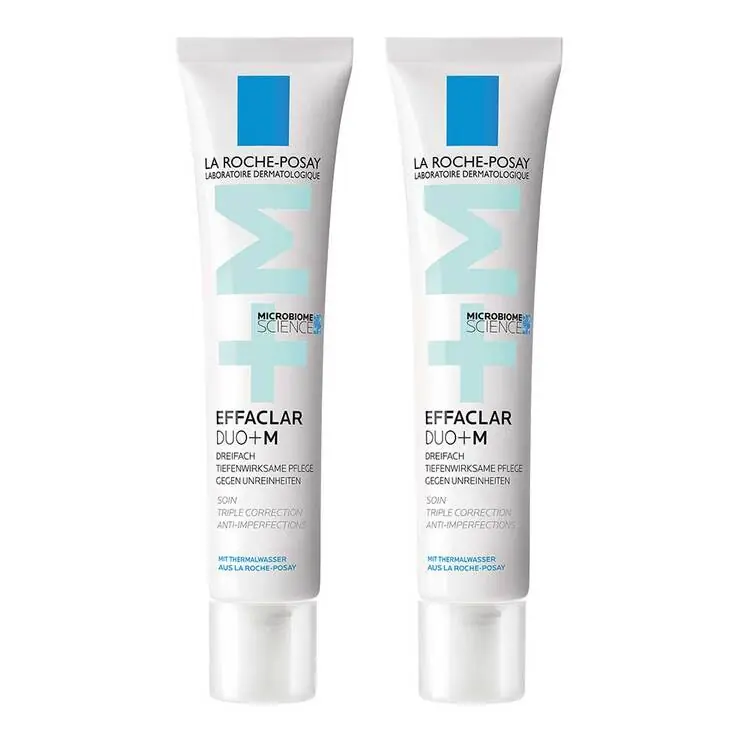 Begrenztes Angebot La Roche Posay Effaclar Duo + M Creme, 2×40 ml