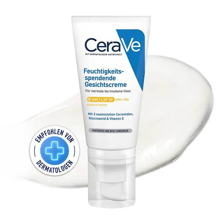 Cerave feuchtigkeitsspendende Gesichtscreme SPF 50, 52 ml Sichere Zahlung