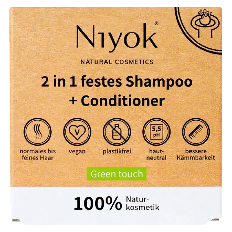 2 in1 festes Shampoo + Conditioner green touch Sale