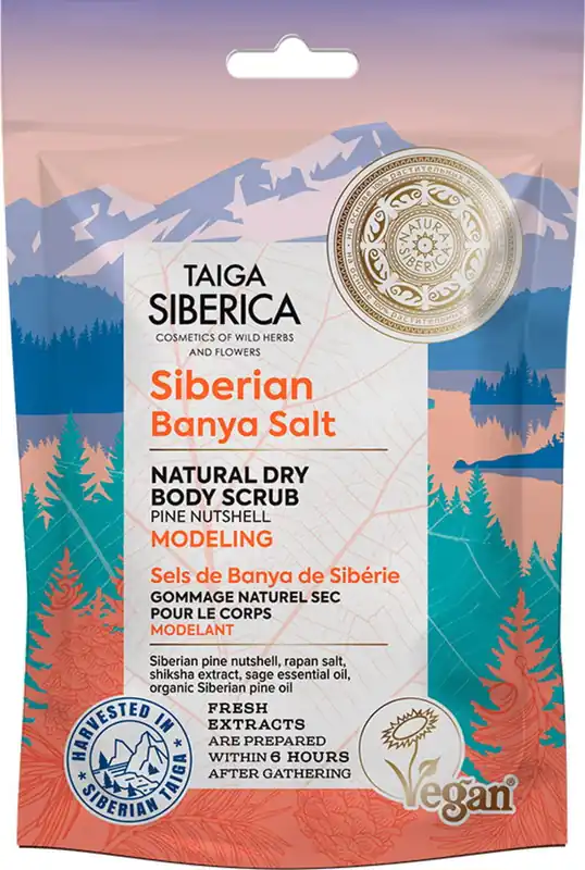 Taiga Siberian Banya Salt Natural Dry Body Scrub Top-Seller