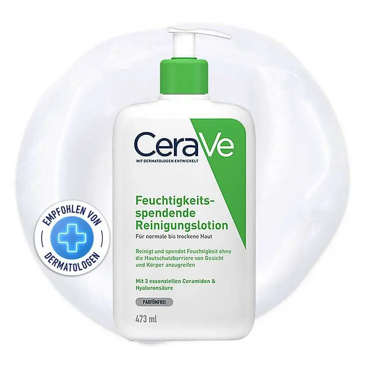 CeraVe feuchtigkeitsspendende Reinigungslotion, 473 ml Geld-Zurück-Garantie