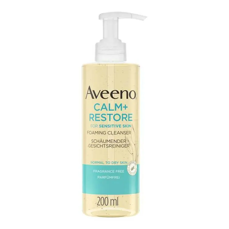 Direkt Vom Hersteller Aveeno Calm + Restore schäumender Gesichtsreiniger, 200 ml