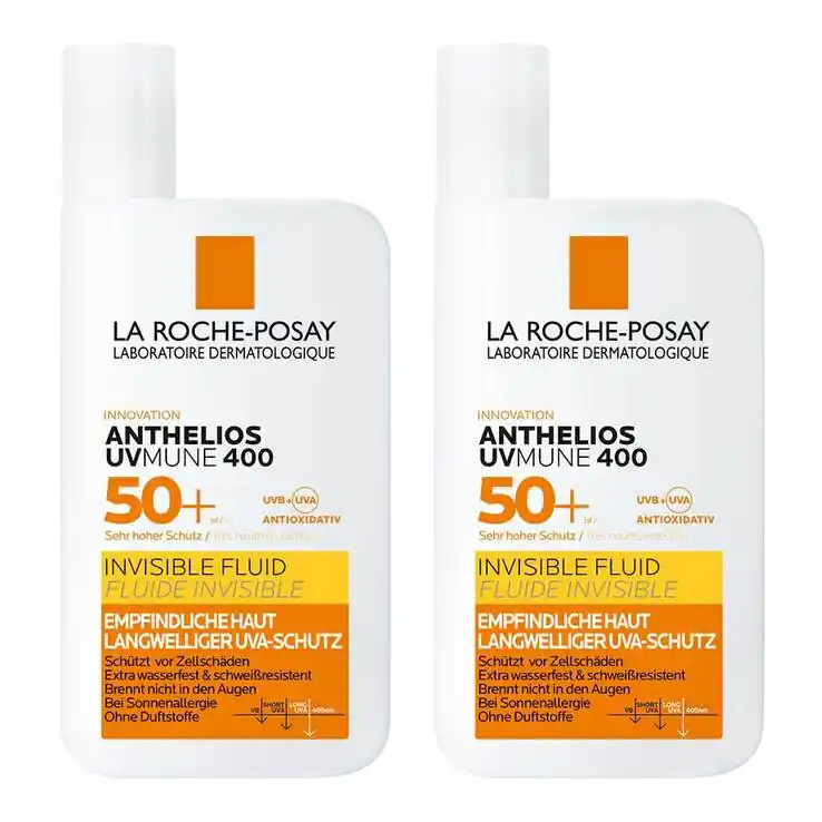 Markenprodukt La Roche Posay Anthelios Invisible Fluid UVMune 400 LSF50+, 2×50 ml