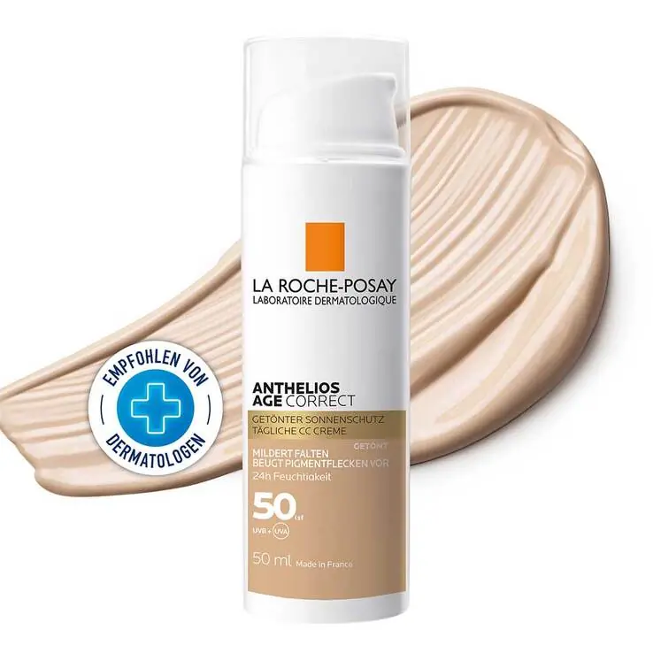 Geprüft La Roche Posay Anthelios Age Correct getönte Creme LSF 50, 50 ml