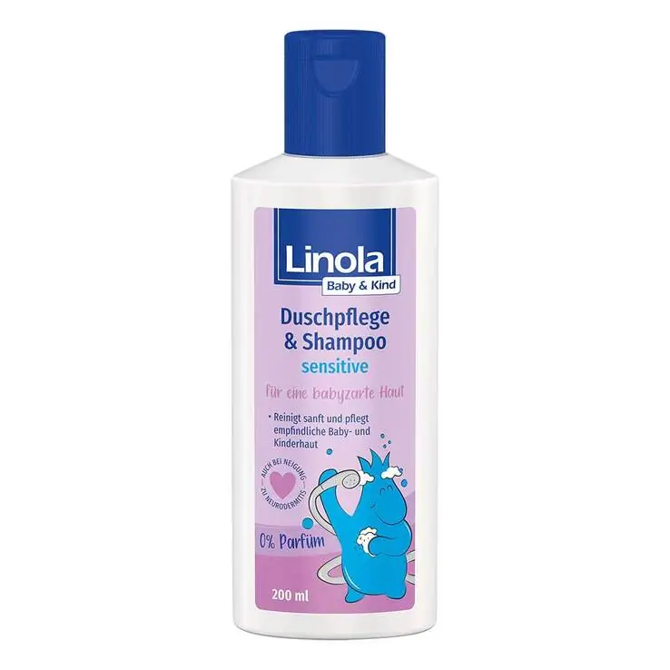 Linola Baby & Kind Duschpflege & Shampoo sensitive, 200 ml Handgefertigt