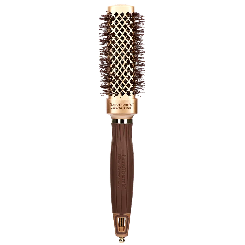 Günstig Olivia Garden Expert Blowout Straight Wavy Bristle Gold&Brown 30