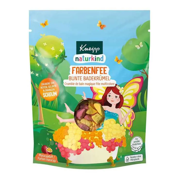 Abverkauf Kneipp naturkind Farbenfee bunte Badekrümel, 100 g