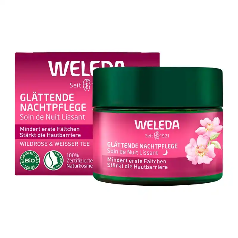 Angebot Gl\\u00e4ttende Nachtpflege Wildrose und Weisser Tee, 40ml