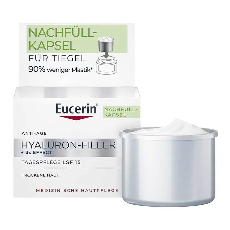 Eucerin Hyaluron-Filler Tagescreme für trockene Haut mit LSF 15, 50 ml Preis Gesenkt