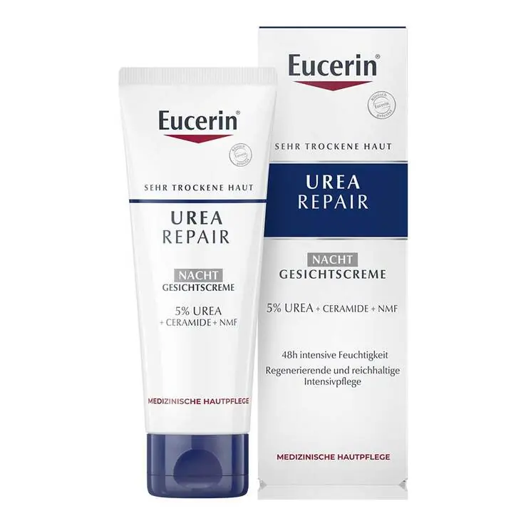 Eucerin Urearepair Gesichtscreme 5% Nacht, 50 ml Geld-Zurück-Garantie