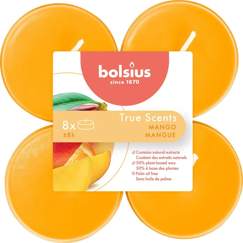 Premium True Scents Maxi Duft-Teelichter 8h (8 Stk.)