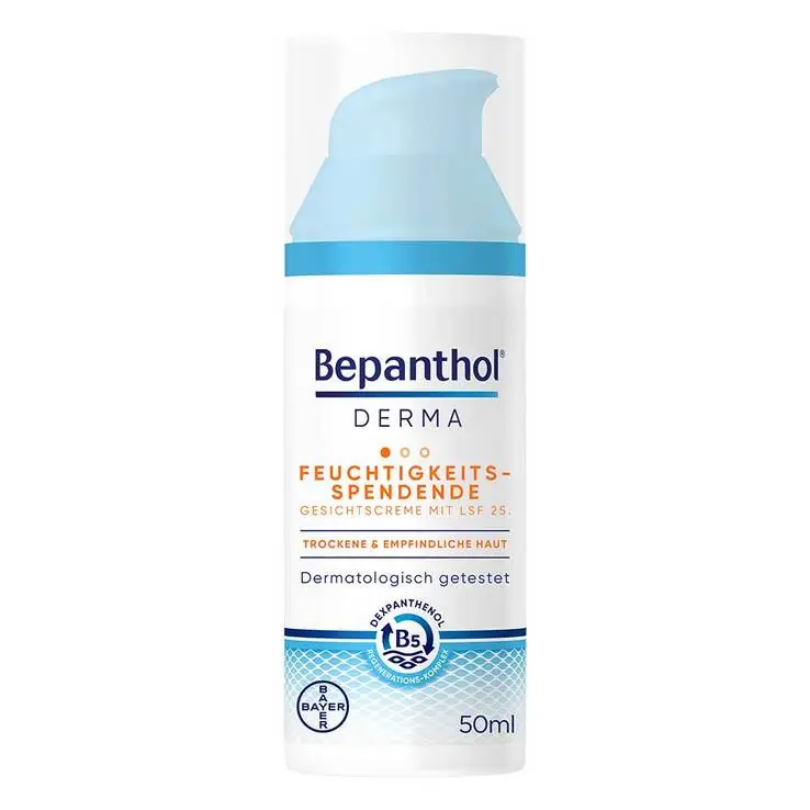 Bepanthol Derma feuchtigkeitsspendende Gesichtscreme LSF 25, 1X50 ml Sofort Bestellen