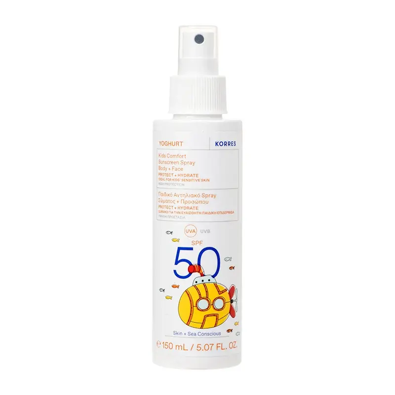 YOGHURT Sonnenschutzspray Kind Gesicht u K\\u00f6rper SPF50, 150ml Rabatt