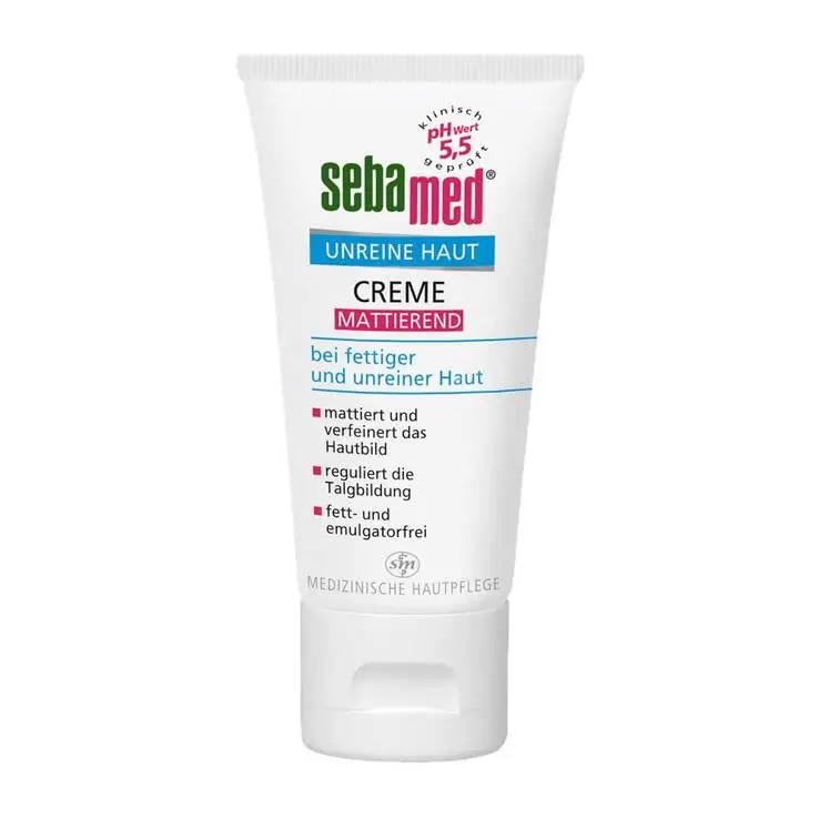 Solange Der Vorrat Reicht Sebamed Unreine Haut mattierende Creme, 50 ml