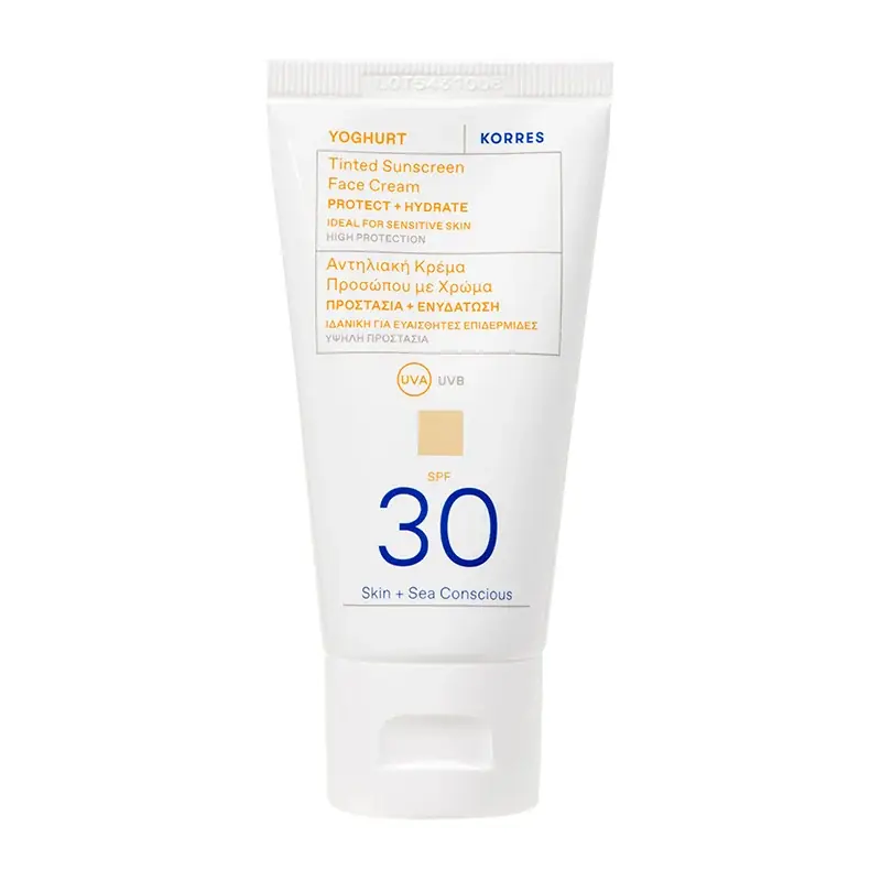 YOGHURT Get\\u00f6nte Sonnencreme f\\u00fcr das Gesicht SPF30, 50ml Premium