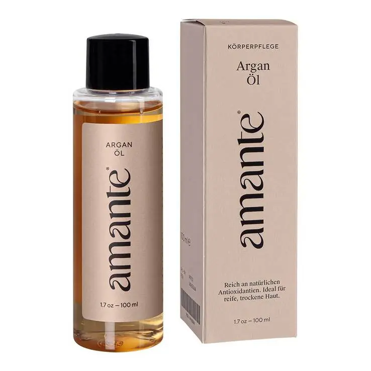 Arganöl 100% rein Hautpflegeöl Amante, 100 ml Preiswert