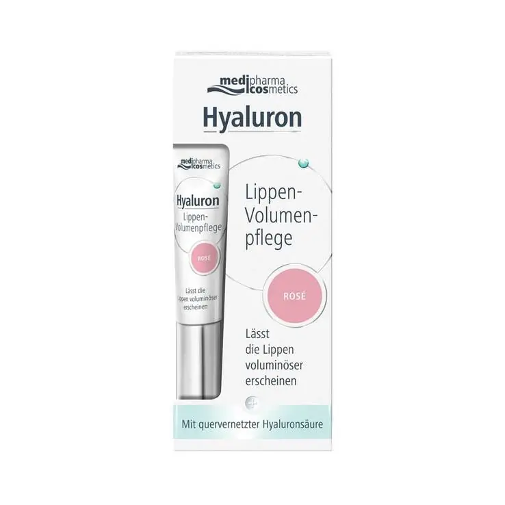 Kostenloser Rückversand Hyaluron Lippen-Volumenpflege Balsam rosé, 7 ml