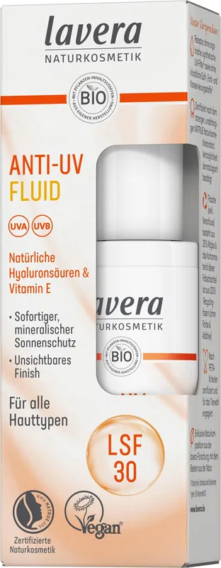 Original lavera ANTI-UV FLUID LSF 30 4 x 30ml
