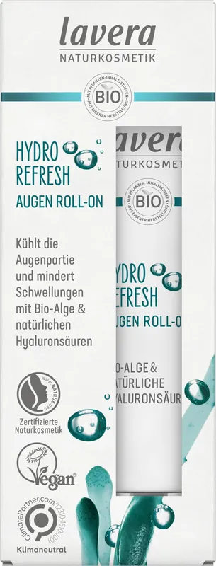 Expressversand lavera Hydro Refresh Augen Roll-On 4 x 15ml