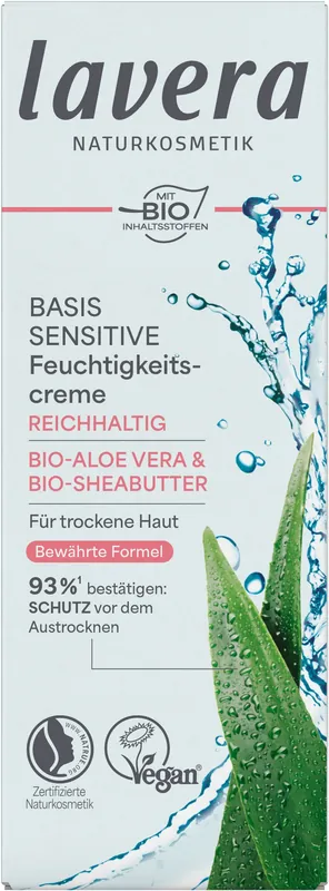 Nur Für Kurze Zeit lavera Basis Sensitive Reichhaltige Feuchtigkeitscreme 4 x 50ml