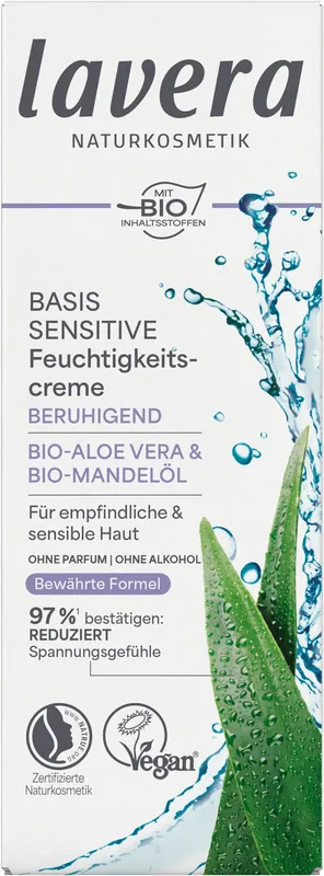 Markenprodukt lavera Basis Sensitive Beruhigende Feuchtigkeitscreme 4 x 50ml