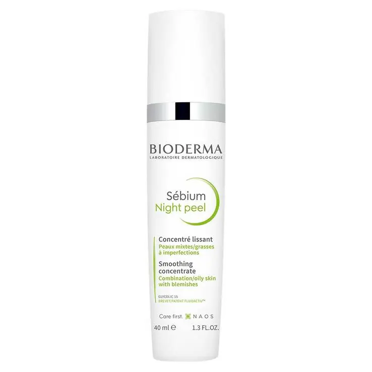 Knallerangebot Bioderma Sebium Night peel Creme für unreine, ölige, zu Akne neigende Haut, 40 ml