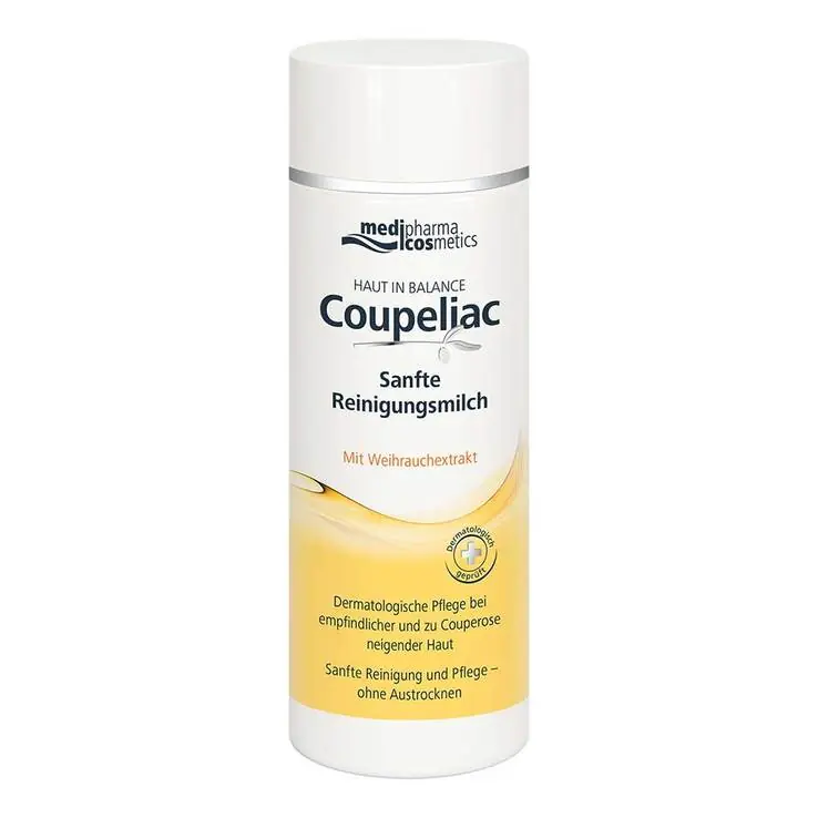 Kostenloser Rückversand Haut in Balance Coupeliac Sanfte Reinigungsmilch, 200 ml
