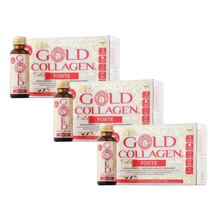 Echt Gold Collagen Forte 10 x 50ml - 3er-Pack
