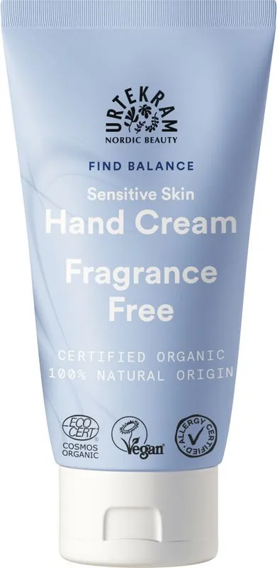 Urtekram Fragrance Free Sensitive Skin Hand Cream 75ml Exklusiv