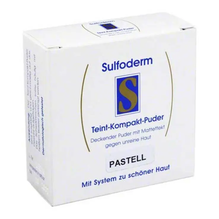 Neu Im Sortiment Sulfoderm S Teint Kompakt Puder pastell, 10 g