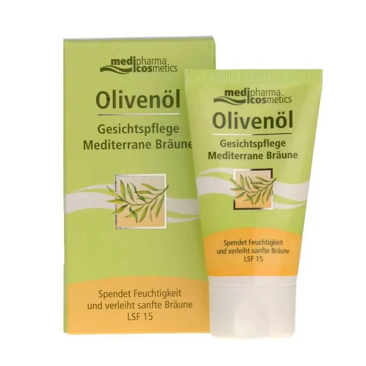 Bestpreis Olivenöl Gesichtspflege Creme mediterrane Bräune, 50 ml