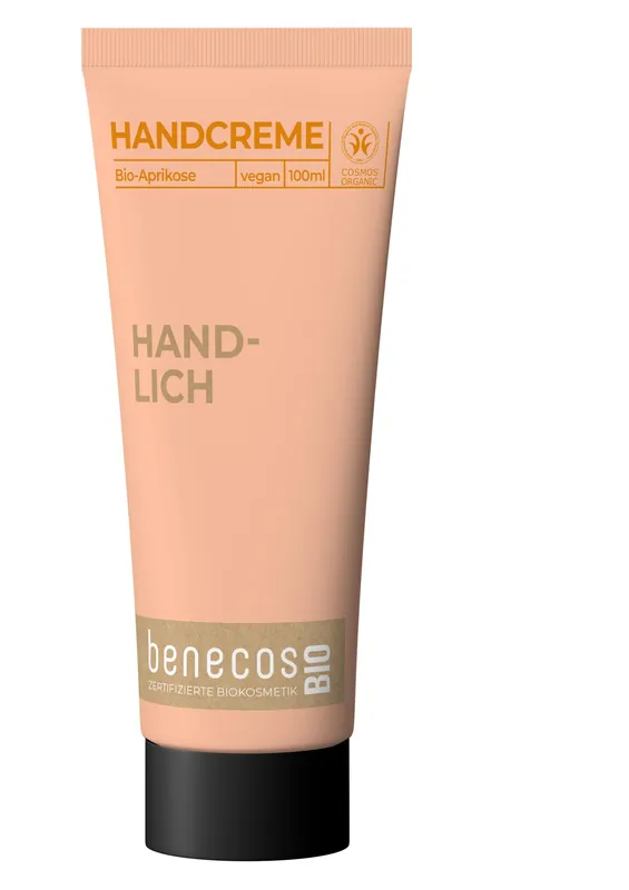 Neu Im Sortiment benecos BIO Handcreme BIO-Aprikose – HANDLICH 100ml
