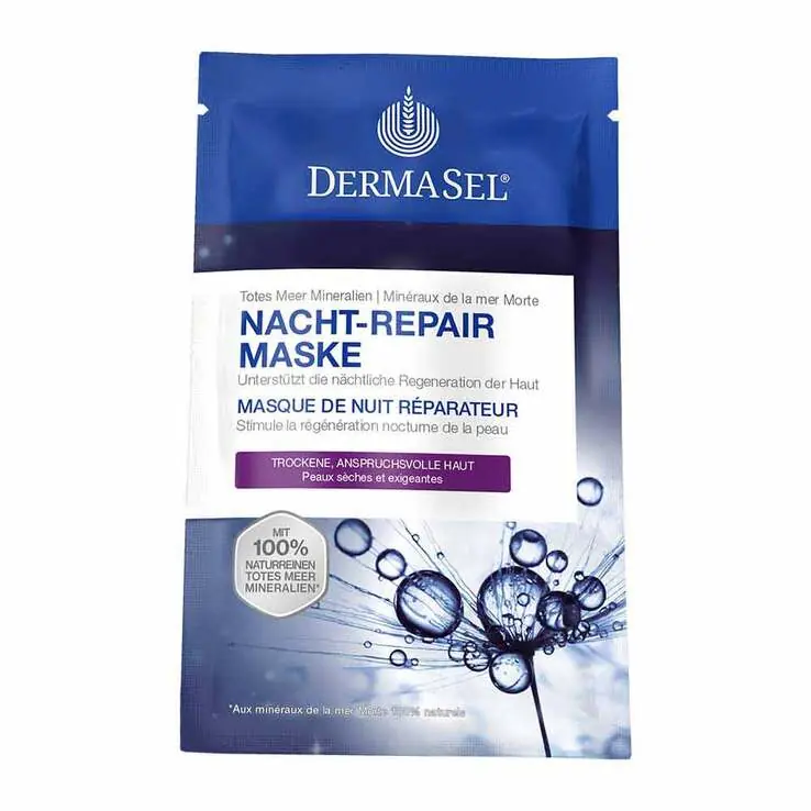 Dermasel Spa Totes Meer Maske Nacht-Repair, 12 ml Neue Kollektion